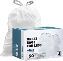 Trash Bags White Drawstring Garbage Liners 10-10.5 Gallon / 38-40 Liter 21&quot; X 28 - £21.17 GBP