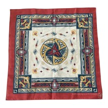 Vintage Wamcraft Southwestern Eagle Bandana Red Blue Beige Made in USA RN14193 - €13,89 EUR
