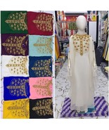 Kaftan Kids Georgette Wedding  Long Gown Dress Maxi Party Moroccan New S... - $1,348.78 MXN