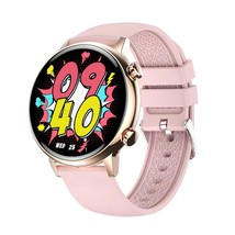 Hk39 Female 1.1 Round Screen Real Amoled Smart Watch Sports Energy Nfc Call Offl - £48.75 GBP