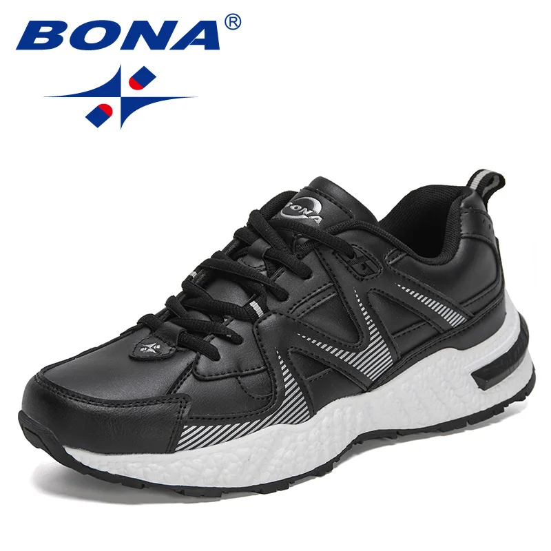 Best Sneakers BONA 2024 New Designers Clic  Men Action Leather Running Shoes Man - £64.00 GBP