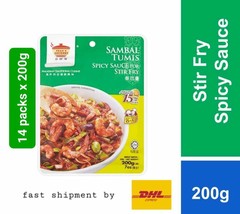 Teans Gourmet Spicy Sauce Stir Fry Sambal Paste 14 packs x 200g fast shi... - $2,071.49 MXN