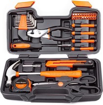 CARTMAN 39 Piece Tool Set General Household Hand Kit with Plastic Toolbox - $38.69