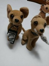 2 taco bell Talking 6&quot; Plush Chihuahua Dog free tacos &amp; Wanted Chalupa 3... - $9.99
