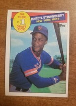 1985 Topps Darryl Strawberry #1 Draft Pick 1980 #278 New York Mets FREE SHIPPING - $1.99