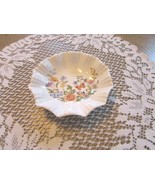 AYNSLEY BONE CHINA RUFFLE PIN DISH 5&quot;  COTTAGE GARDEN ENGLAND BUTTERFLY ... - €10,96 EUR