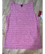 Small Rafaela Pink Sequence Top BNWTS  - $244.84 MXN