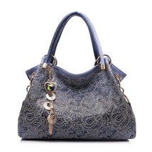 Women&#39;s bag bolsa de dama feminina handbags gray hollow out ombre  bags ladies s - £40.16 GBP