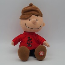 Talking Hallmark Peanuts Charlie Brown &quot;Just The Right Tree&quot; Plush AS-PICTURED - £28.57 GBP