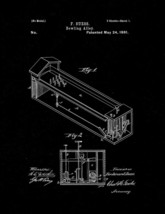 Bowling Alley Patent Print - Black Matte - $7.95+
