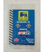 1992 Fan Appreciation Tour Card FOOD LION NASCAR  MARCH #12 RICKMOND VA NEW - £7.23 GBP