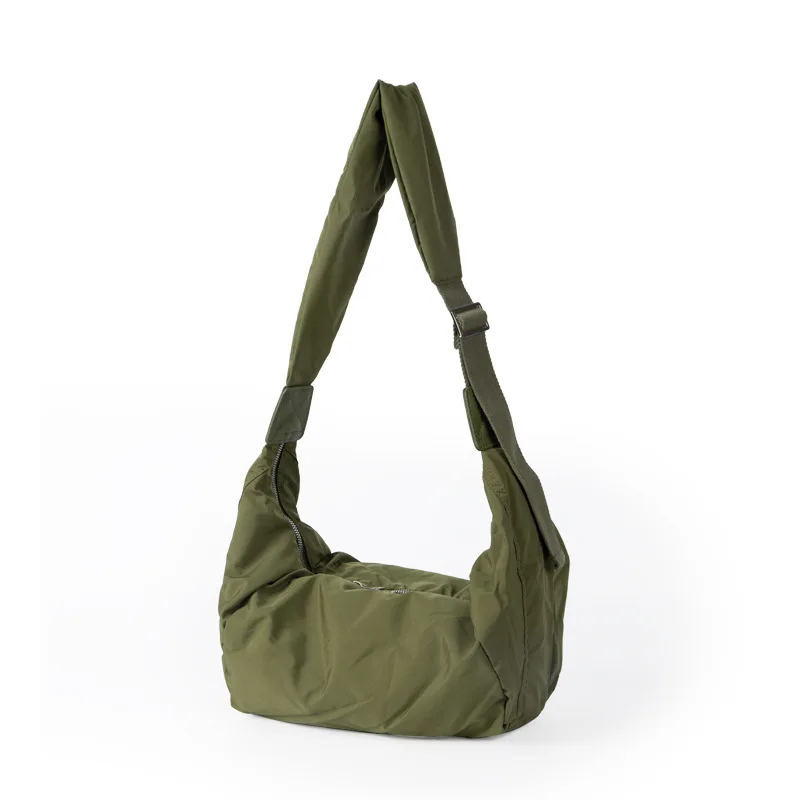 Harajufeng Large Capacity Messenger Bag Nylon Cloth Crossbody Solid Colo... - $47.76