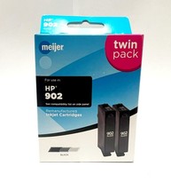 Meijer Remanufactured Ink Cartridges for HP 902 - BLACK (TWIN PACK) - £4.59 GBP