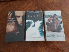 SEALED VHS Lot Of 3: Ghost, Grumpy Old Men, Interview With A Vampire TOM... - £14.70 GBP
