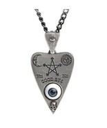 Alchemy Gothic Ouija Planchette Pendant Taxidermal Eye Skull Necklace Wi... - £31.86 GBP