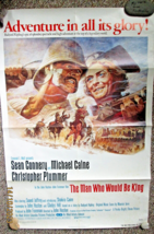 SEAN CONNERY &amp; MICHAEL CAINE (THE MAN WHO WOULD BE KING) ORIG,MOVIE POSTER - $296.99