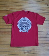 Vintage LIMITLESS MOD CO. Tshirt T shirt Skull Indian Head Dress VAPE SH... - $18.49