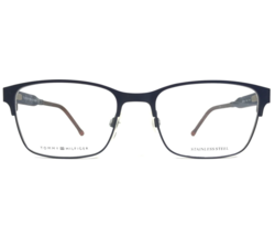 Tommy Hilfiger Brille Rahmen TH 1396 R1W Brown Blau Quadratisch 53-18-140 - £43.44 GBP
