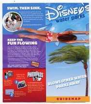 Disney&#39;s Water Parks Guidemap Walt Disney World Typhoon Lagoon Blizzard ... - £21.90 GBP