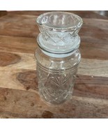 1983 Mr Peanut Clear Glass Canister Planters Jar Airtight Lid Diamond De... - $180.84 MXN