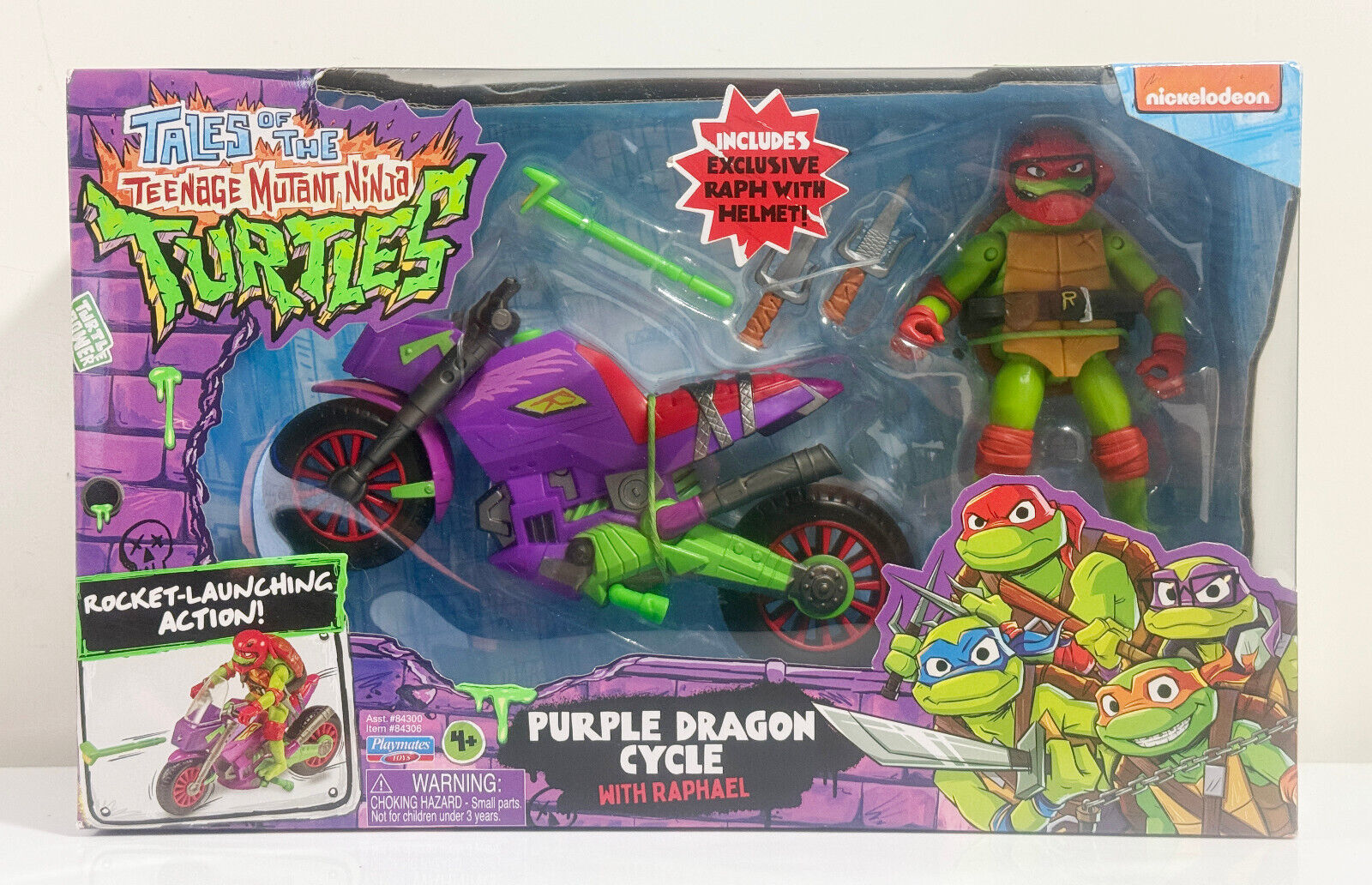 Tales Of The Teenage Mutant Ninja Turtles Purple Dragon Cycle with Rapha... - $21.77