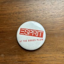 Vintage 1980s apparel Espirit At the Brass Plum Pin - Made in USA 2&quot; Dia... - $8.00