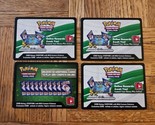 Lot of 4 Pokemon TCG Rebel Clash Online Booster Pack Redemption Cards Un... - $1.89
