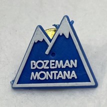Bozeman Montana City State Souvenir Tourism Plastic Lapel Hat Pin Pinback - £4.75 GBP