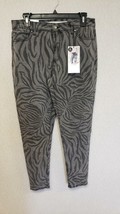 Tinseltown Womens Jeans Mid Rise Skinny Size 11/30 Grey Zebra - $11.96
