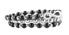 Paparazzi Immeasurable Infinite Black Bracelet - New - £3.52 GBP
