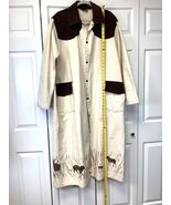 Vintage Dion of Texas Mens XXL Canvas Long Western Duster Jacket Beige B... - $1,269.50 MXN