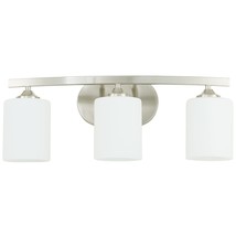 Bath Vanity Lights Fixture 3-Globe Lighting 21-Inches Brushed Nickel Finish Ul L - $180.99