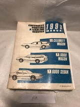 1990 Chevy Celebrity Wagon Pontiac 6000 Shop Manual 90 Repair Service Bo... - $16.34