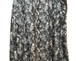 LulaRoe 3XL midi skirt blue white reptile print elastic waist drawstring... - $14.84