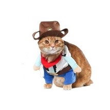 NEW Cowboy Costume Pet Size Small Cat Dog (10-20 lbs) Halloween Vibrant Life Hat - $12.58