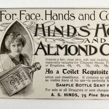 Hinds Honey Almond Cream 1897 Advertisement Victorian Beauty Product #2 ... - $19.99