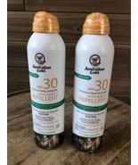 2 X Australian SPF 30 Spray Sunscreen w/Insect Repellent 5.6 oz - Exp 7/24 - £22.02 GBP