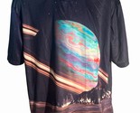 Planet Saturn Short Sleeve Pull-Over T-Shirt Black XL - $10.88
