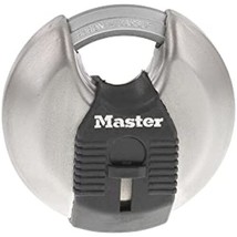 Master Lock M40XKAD Magnum Heav Duty Stainless Steel Discus Padlock with Key, - £22.19 GBP