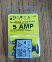 Blue Sea Systems 5 Amp With Quick Connect Terminals, Push Button Circuit... - $19.68