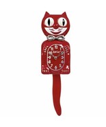 Retro Red Kitchen Edition Kit-Cat Klock Clock Chrome bow tie & clock hands - $69.99