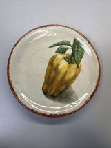 Williams Sonoma Jardin Potager 8.25” plate Yellow Pepper - £10.13 GBP