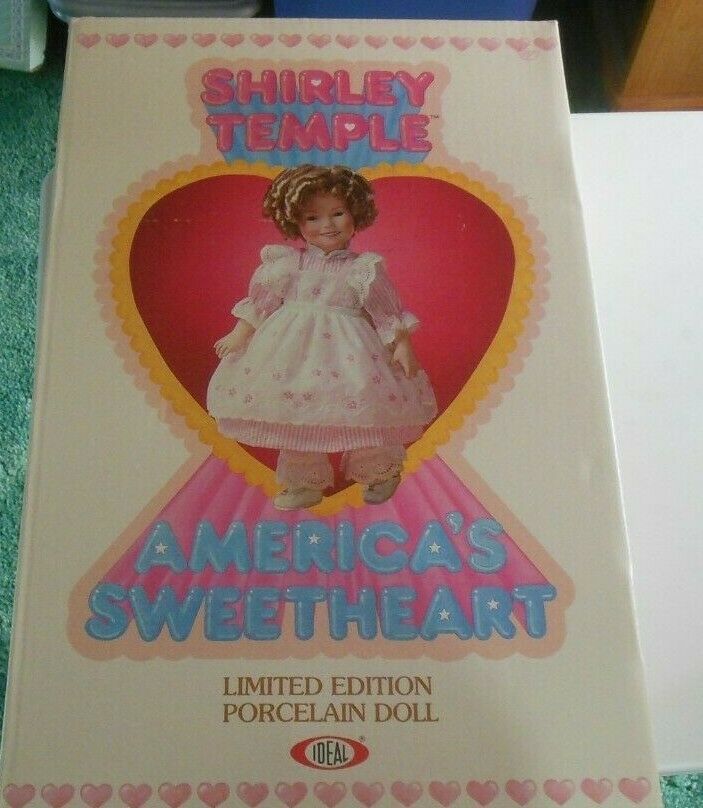 Vintage Shirley Temple Limited Edition Porcelain Doll NIB Ideal  16" 1982 - $176.22