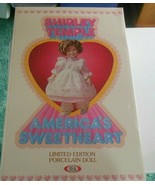 Vintage Shirley Temple Limited Edition Porcelain Doll NIB Ideal  16&quot; 1982 - £139.24 GBP