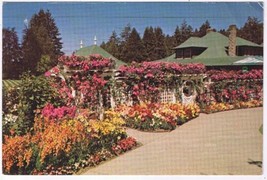 Postcard The Burchart Gardens Private Gardens Victoria British Columbia - £1.72 GBP