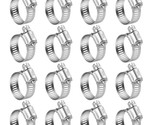 Stainless Steel Hose Clamps - 16 Pack Worm Gear Drive Hose Clamps Sae 16... - $24.99