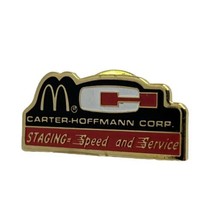 McDonald’s Carter Hoffmann Corp Corporate Partnership Enamel Lapel Hat Pin - £4.47 GBP