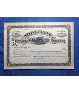 Vintage UNUSED Stock Certificate Stony Creek Railroad Company - Pennsylv... - $19.78