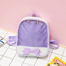 Clear Transparent Backpacks Women Harajuku Bow-knot Itabags Bags School Bags for - £29.58 GBP