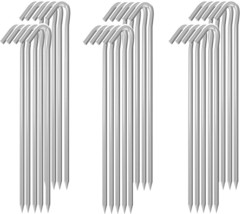 Mysit 9&quot; Tent Stakes Inflatable Stake 30 Pack, Heavy Duty Galvanized Metal, Trap - $35.99